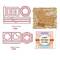 2Pcs 2 Styles Carbon Steel Cutting Dies Stencils, for DIY Scrapbooking, Photo Album, Decorative Embossing Paper Card, Stainless Steel Color, Label & Stamp
