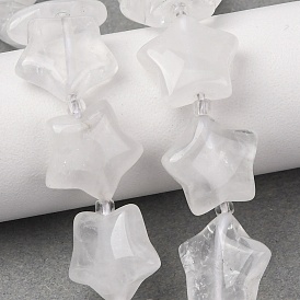 Природных кристаллов кварца бисер нитей, горного хрусталя, звезда, с бисером