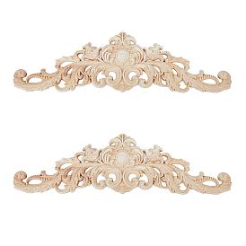 Резьба по дереву накладная аппликация поделки, неокрашенная накладка мебель украшения дома