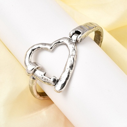 Шарнирные браслеты из сплава для женщин, сердце