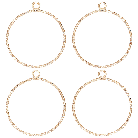 20 латунные подвески шт., кольцо, без никеля 