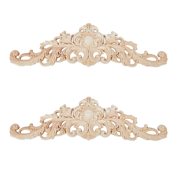 Резьба по дереву накладная аппликация поделки, неокрашенная накладка мебель украшения дома