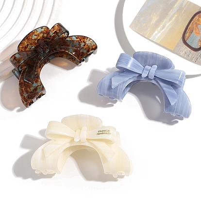 Заколки-бантики из ацетата целлюлозы, аксессуары для волос для женщин и девочек