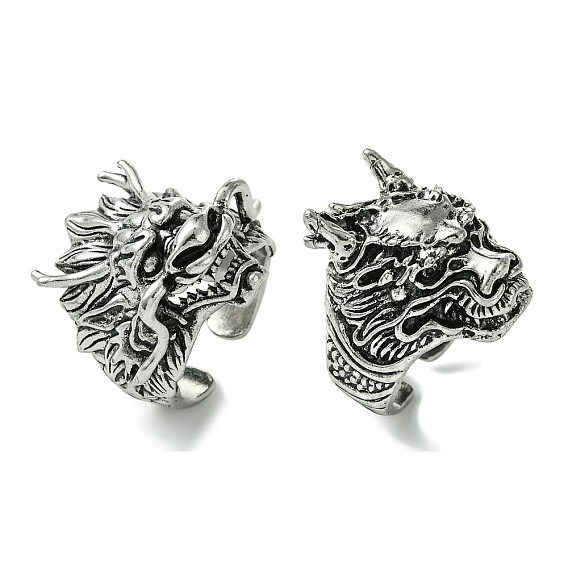 Открытые манжеты из сплава дракона, без свинца и без кадмия