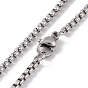 201 Stainless Steel Chain,  Zinc Alloy Pendant Necklaces for Men, Dollar