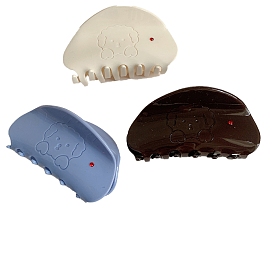 Заколки для волос с когтями из ацетата целлюлозы (смола), собака, заколка для волос без следов челки для женщин и девочек