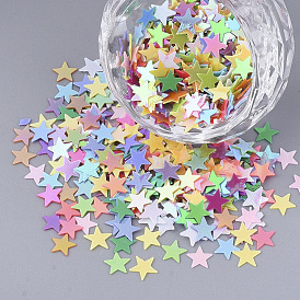 Ornament Accessories, PVC Plastic Paillette/Sequins Beads, No Hole/Undrilled Beads, Star