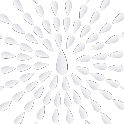 Стеклянная мозаика зеркальная плитка, для украшения дома или поделок, слеза