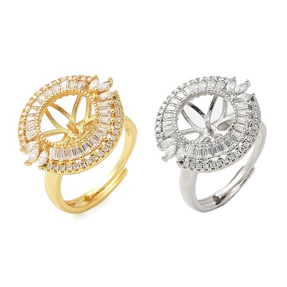 Плоские круглые латунные микрофибриллы с регулируемыми кольцами, за половину пробурено бисера, стойки покрытие, долговечный, без свинца и без кадмия