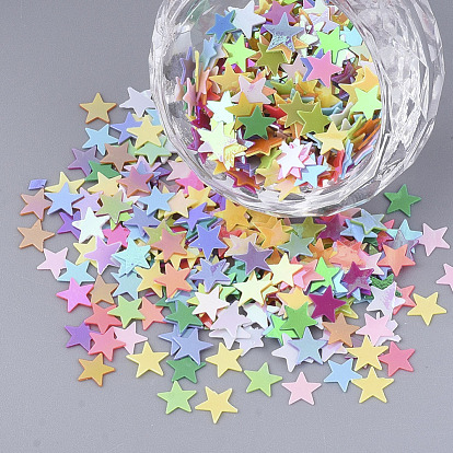 Ornament Accessories, PVC Plastic Paillette/Sequins Beads, No Hole/Undrilled Beads, Star