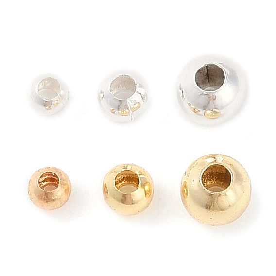 Латунные бусины, круглые