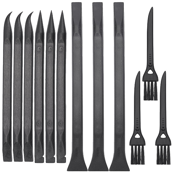 3 наборы пластиковых наборов инструментов для ремонта мобильных телефонов, для наборов инструментов для разборки мобильных телефонов, с пластиковой щеткой 3шт.