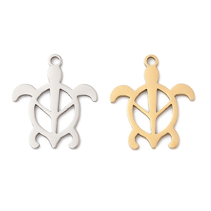 201 подвески из нержавеющей стали, черепаховый шарм, лазерная резка