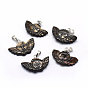 Shell Pendants, with Brass Findings, Angel