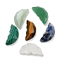 Natural Gemstone Butterfly Wing Cabochons, Faceted