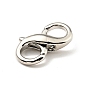 Brass Double Opening Lobster Claw Clasps, for Jewelry Making Findings, Cadmium Free & Lead Free, Long-Lasting Plated