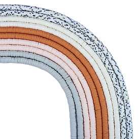 10 нити 5 цвета плоские круглые бусины из полимерной глины ручной работы, диск хейши бусины для гавайских серег браслет ожерелья ювелирных изделий