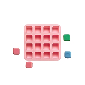 16-сетчатые силиконовые формы для кубиков льда своими руками, формы для помадки пищевого качества, формы для литья смолы, для шоколада, изготовление конфет