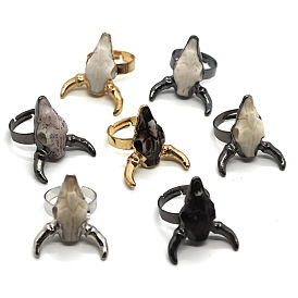 Регулируемые манжеты из латуни и смолы, бык голова