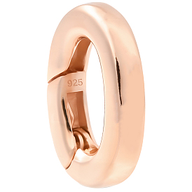 1pc 925 Кольца с пружинным затвором из стерлингового серебра, овальные, 1 листовая двухсторонняя замшевая ткань для полировки серебра