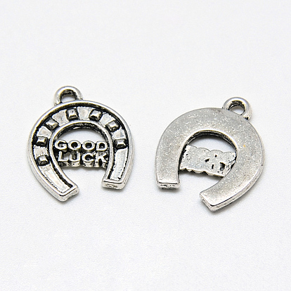 Сплавочные подвески тибетского стиля, Подковы, без кадмия и без свинца