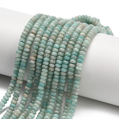 Природных амазонит бисер нитей, рондель