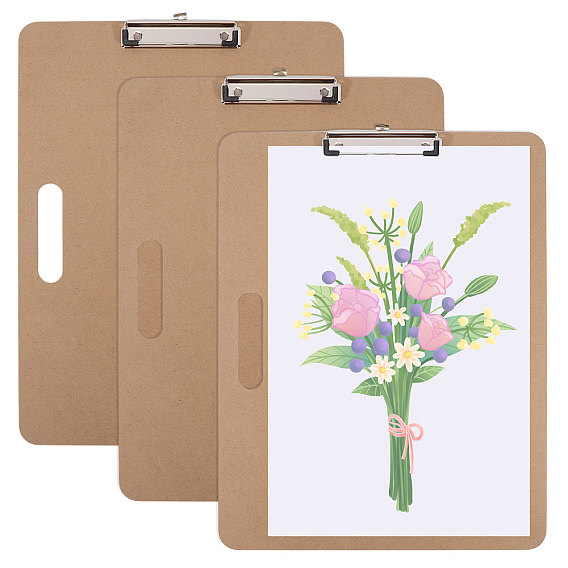Rectangle Wood Drawing Board with Clips