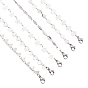  304 Stainless Steel Link Chain Necklaces, with Lobster Claw Clasp, Mixed Shapes