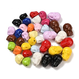 Выпечка краски акриловые бусины, череп головы