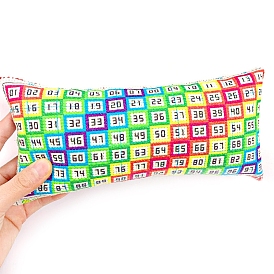 Cross-stitch Embroidery Cotton Needle Cushions, with Number Partition, Sewing Thread Identification Aid Tools