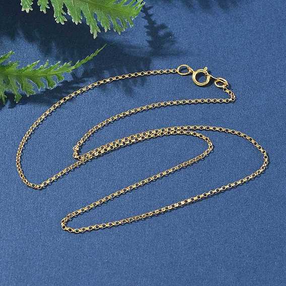 Латунные цепочки роло ожерелья для женщин и мужчин