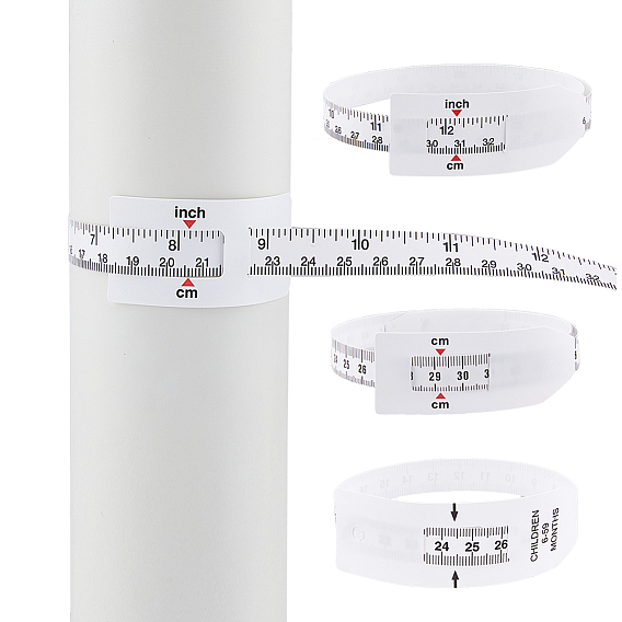 4 шт 4 стили pp пластиковая лента для измерения окружности головы ребенка, Измеритель физического здоровья младенца