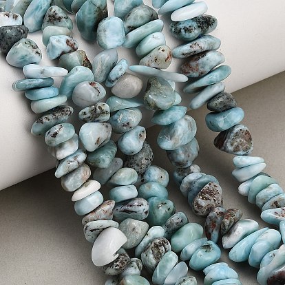 Natural Larimar Beads Strands, Chip