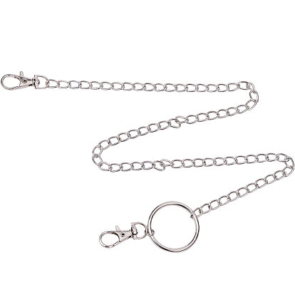 Железные цепные ремни sunnyclue, с алюминиевыми торцевыми цепей, обуздать цепи и застежки лобстера