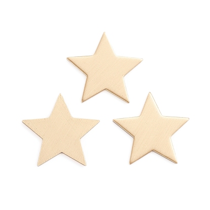 Brass Cabochon, Long-Lasting Plated, Star