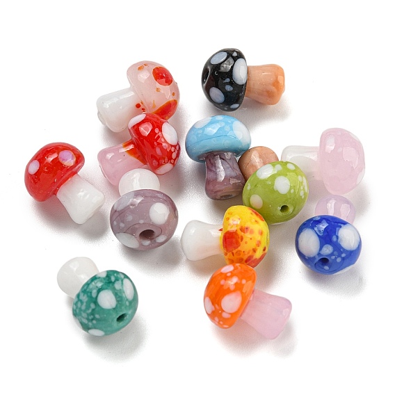 Бусины лэмпворк , гриб