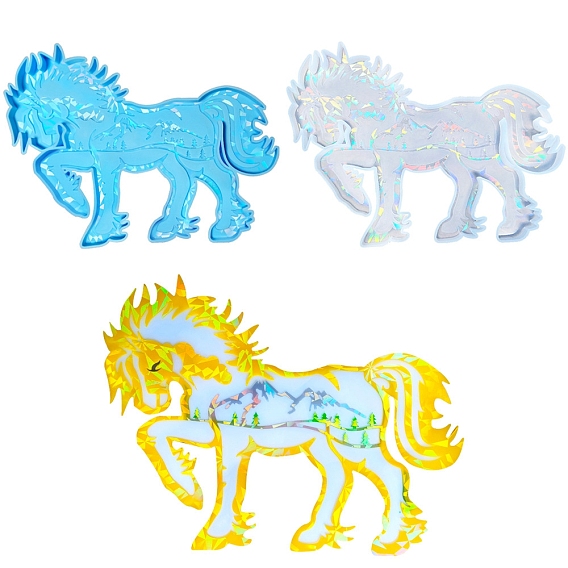 Силиконовые формы для подвесок пищевого класса своими руками, формы для литья смолы, лошадь