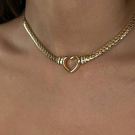Love Necklace Women's Fashion 18K Titanium Steel Snake Bone Chain Personalized Versatile High-end Clavicle Chain Trend