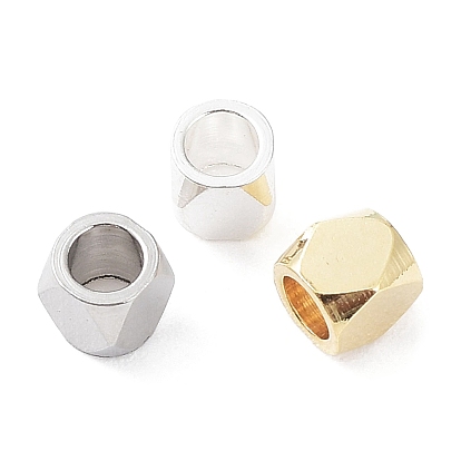 201 из нержавеющей стали бусы, кубические