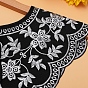Detachable Polyester Embroidery Lady's Collars, Flower & lear Pattern False Half Blouse, Mini Cape, Garment Accessories