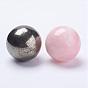 Natural Gemstone Home Display Decorations, No Hole/Undrilled Beads, Round Ball