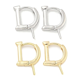 Латунная фурнитура для хооп серег, без кадмия, без никеля и без свинца, д форма