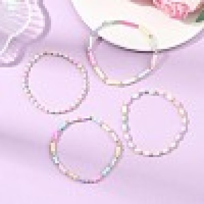 Браслеты из окрашенных натуральных пресноводных раковин и гальванически покрытых немагнитных синтетических гематитовых бусин для женщин., трубка