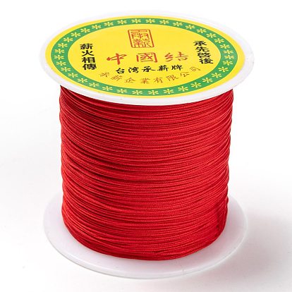 Braided Nylon Thread, Chinese Knotting Cord Beading Cord for Beading Jewelry Making