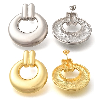 Стойка покрытие кольцо латунные серьги-гвоздики, без свинца и без кадмия, долговечный