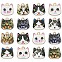 45 шт 9 стили подвески из сплава с принтом, без кадмия, без никеля и без свинца, золотой свет, голова кошки 