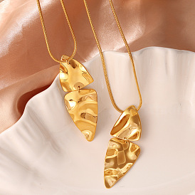 304 Длинные цепочки с подвеской в виде листа из нержавеющей стали