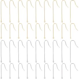 160 шт. 4 стиль 316 хирургические крючки для серег из нержавеющей стали, с вертикальными петлями