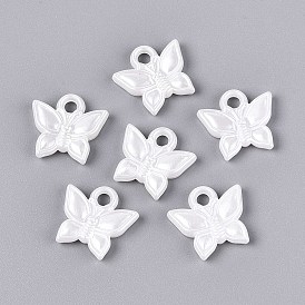 Абс пластмассовые жемчужные подвески, бабочка