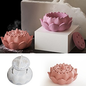 Lotus Flower DIY Silicone Storage Molds, Resin Casting Molds, for UV Resin, Epoxy Resin Jewelry Making